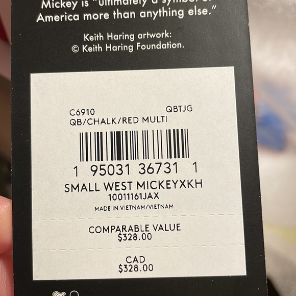 Coach Disney Keith Haring backpack crossbody bag BRAND NEW LIMITED EDITION - Picture 15 of 15